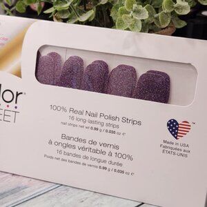 Color Street Purple Press On Nail Design